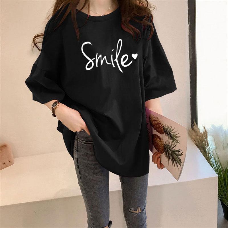 Summer Women's Short-sleeved Explosive Loose Cotton White T-shirt Top Women T Shirt