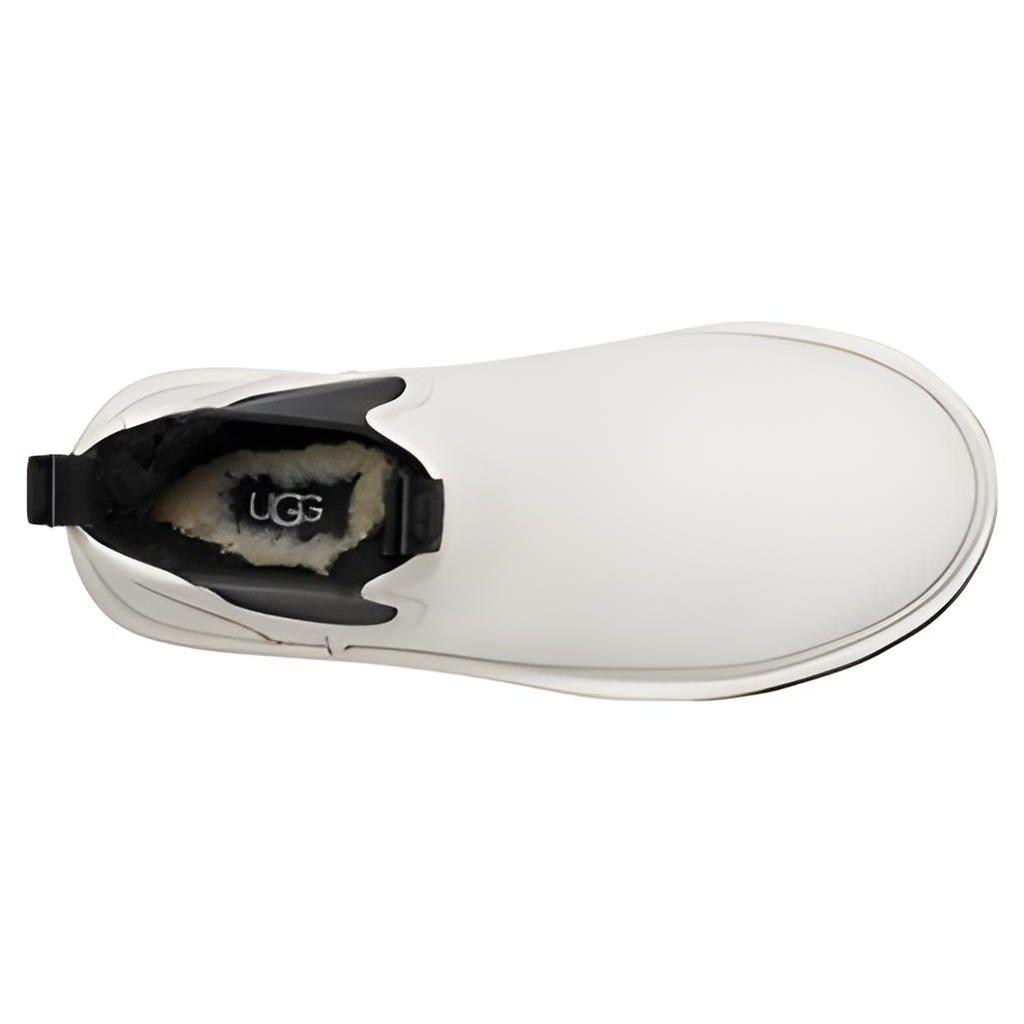 UGG Кожаные повседневные удобные короткие ботинки челси на толстой подошве женские ботинки Pebble-White 1130533-PDWH