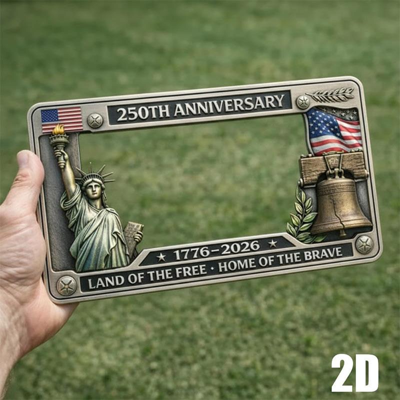 United States 250 Year American Car Plate Frame License Plate Holder Wmool 250th Anniversary Commemorative License Plate Frame