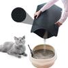 Double Layer Waterproof Cat Litter Trapping Mat Non-slip Washable Cat Cleaning Mat Cat Litter Box