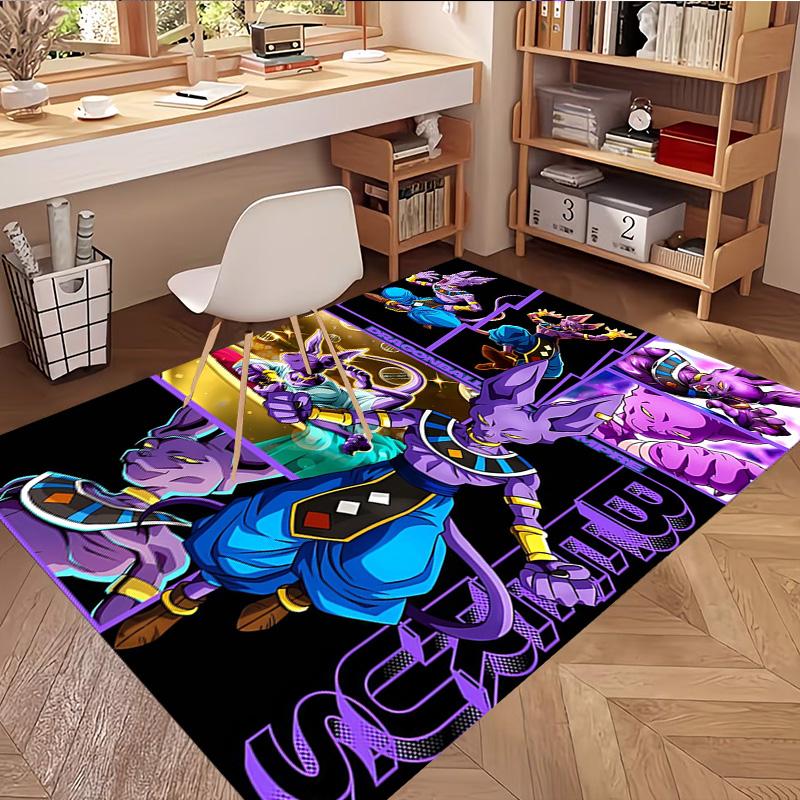 DRAGON BALL Print Rug, Washable Floor Carpet, For Entryway Dorm Laundry Room Office Study, Home Decor Birthday Christmas Gift