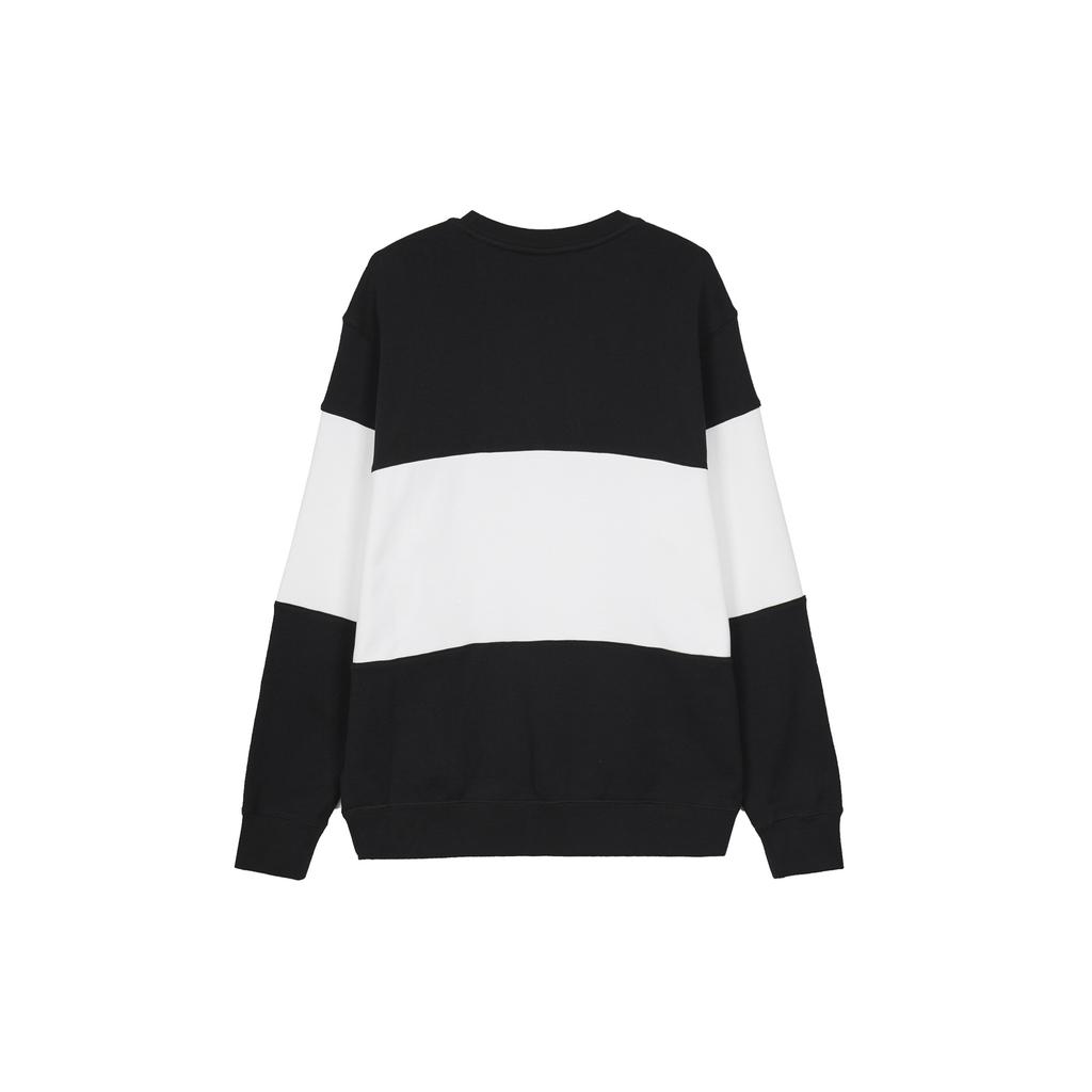 Nike Club+ French Terry Crew Neck Sweatshirt 'Black White' Men's FB7849-010