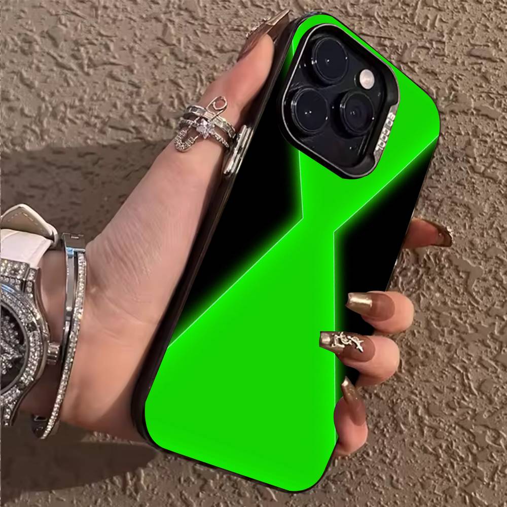 Чехол для телефона-часов B-Ben10 O-Omnitrix для iPhone 17,16,15,14,13,12,11,Pro,X,XS,Max,Plus Мягкий Черный Чехол