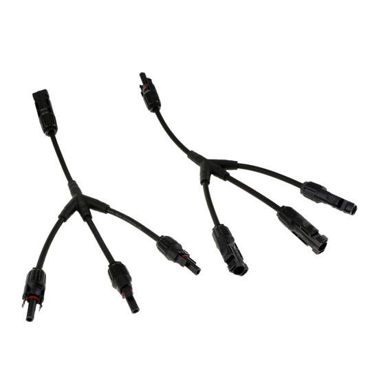 1 пара 3-контактных кабельных разъемов встроенный Y-разветвитель для солнечных фотоэлектрических панелей IP67