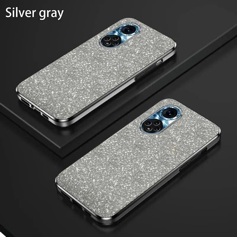 Nova 9 Роскошный чехол с градиентным блестящим покрытием для Huawei Honor 50 Se Pro женский силиконовый чехол на заднюю панель Honor50 Nova9