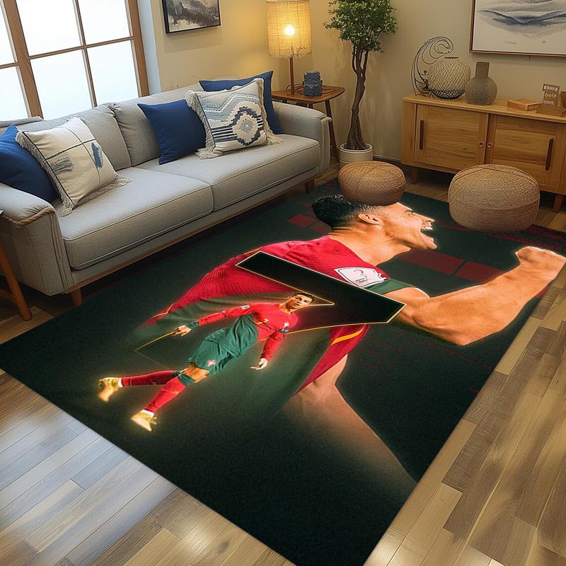 Cristiano Ronaldo's Legacy carpet Living room and bedroom mats printing Protective pad Art Doormat