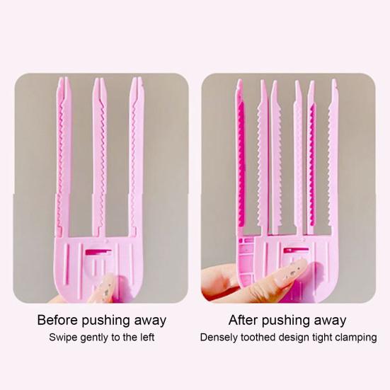 3 шт./компл. пушистая расческа для волос с зажимом для волос, бигуди, натуральный объемный гребень