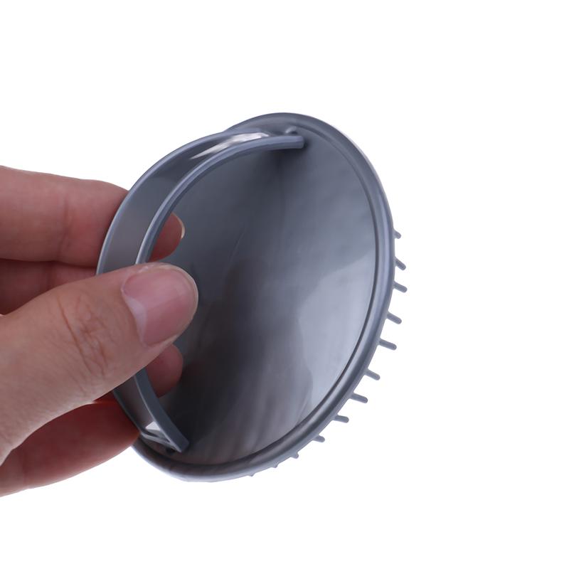 Душ Волосы Шампунь Щетка Расческа Силиконовый Массажер Кожа Головы Противоскользящая Расческа Уход