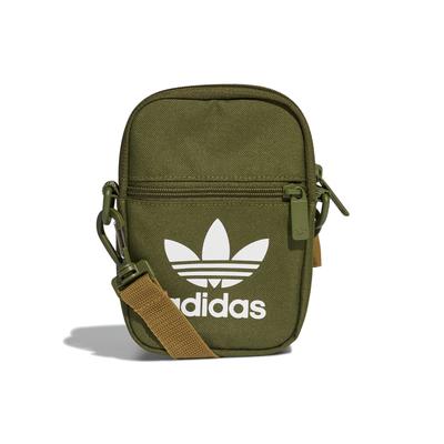 Оригинальная полиэстеровая сумка через плечо обычная унисекс зеленая Adidas GN5462