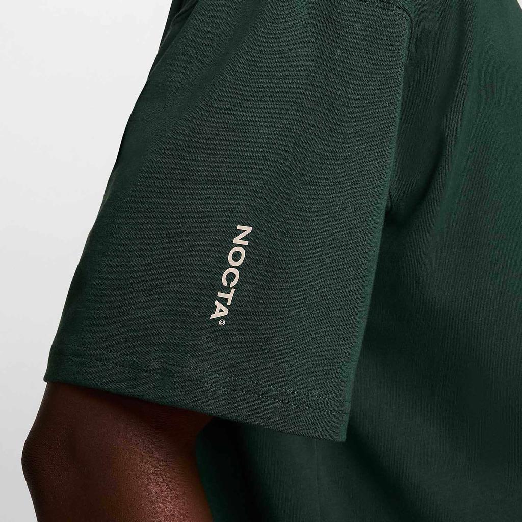 Nike Повседневная футболка-пуловер с принтом логотипа X Nocta The Art, топы унисекс, зеленая, FD2206-397