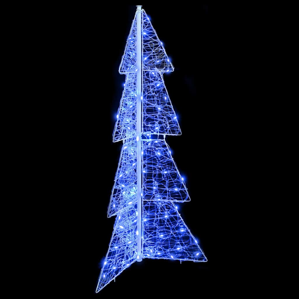 Christmas Tree with 100 LEDs Blue 120 cm Acrylic
