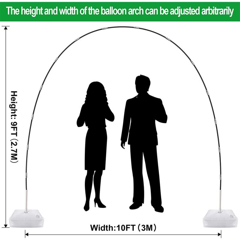 Комплект арки из воздушных шаров Регулируемая подставка для арки из воздушных шаров для украшения свадьбы, выпускного, дня рождения
