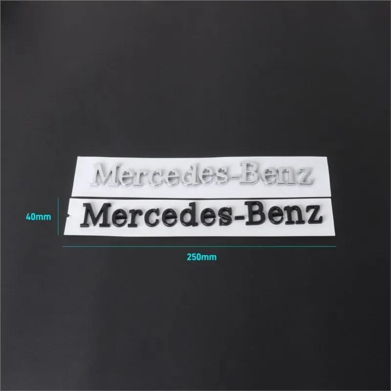 CQU1 3D ABS Car Badge Rear Trunk Body Sticker Emblem Decoration For Mercedes Benz AMG W108 W124 W126 W140 W205 W201