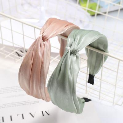 Аксессуары Мода Широкий Край Однотонный Цветной Ободок Милый Ободок Волосы Женщины