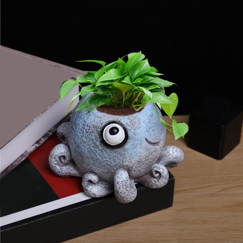 Забавный цветочный горшок для украшения сада, креативное украшение для двора с суккулентами