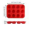 Силиконовая форма для кексов, 12 чашек, противень для кексов, антипригарные силиконовые формы для выпечки, для приготовления кексов, шоколадных кексов, хлеба, тарталеток