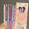 6 шт. гелевая ручка Kawaii Rose Smooth Writing, креативная, быстросохнущая, нажимающаяся, нейтральная ручка, эстетические канцелярские принадлежности для офиса