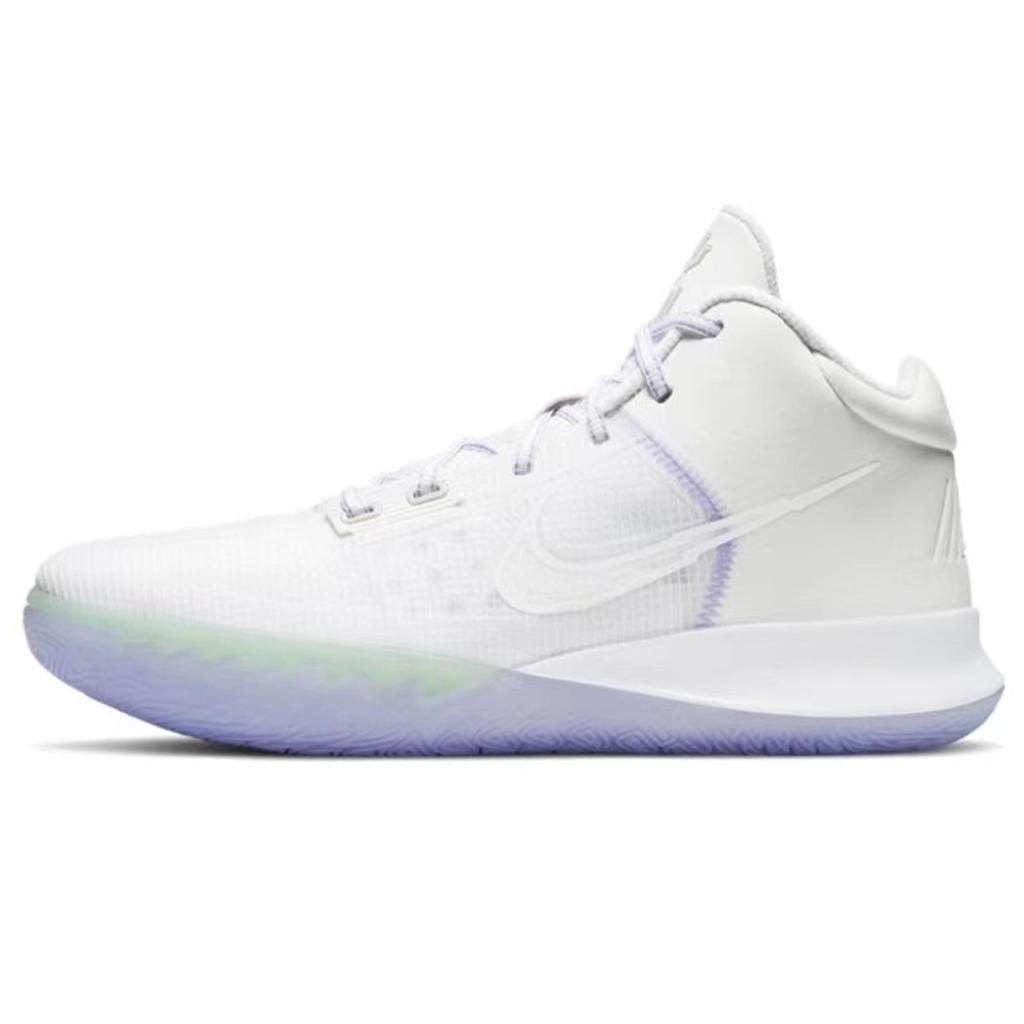 Nike Flytrap 4 EP Износостойкие Дышащие Средние Баскетбольные Кроссовки Мужские Бело-Синие CT1973-101(Команда80-)
