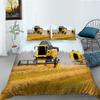 Aircraft Tractor Digital Printing Quilt Cover Pillowcase Two or Three Piece Set Transportation Series Polyester