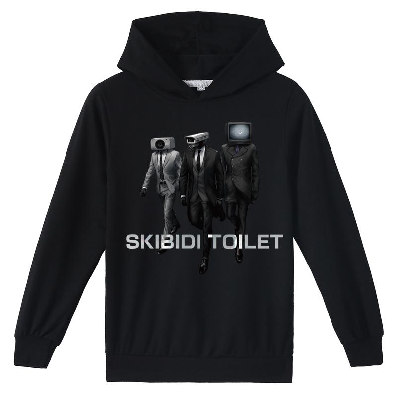 Детская толстовка с капюшоном 3D Skibidi Toilet свитер Детский свитер