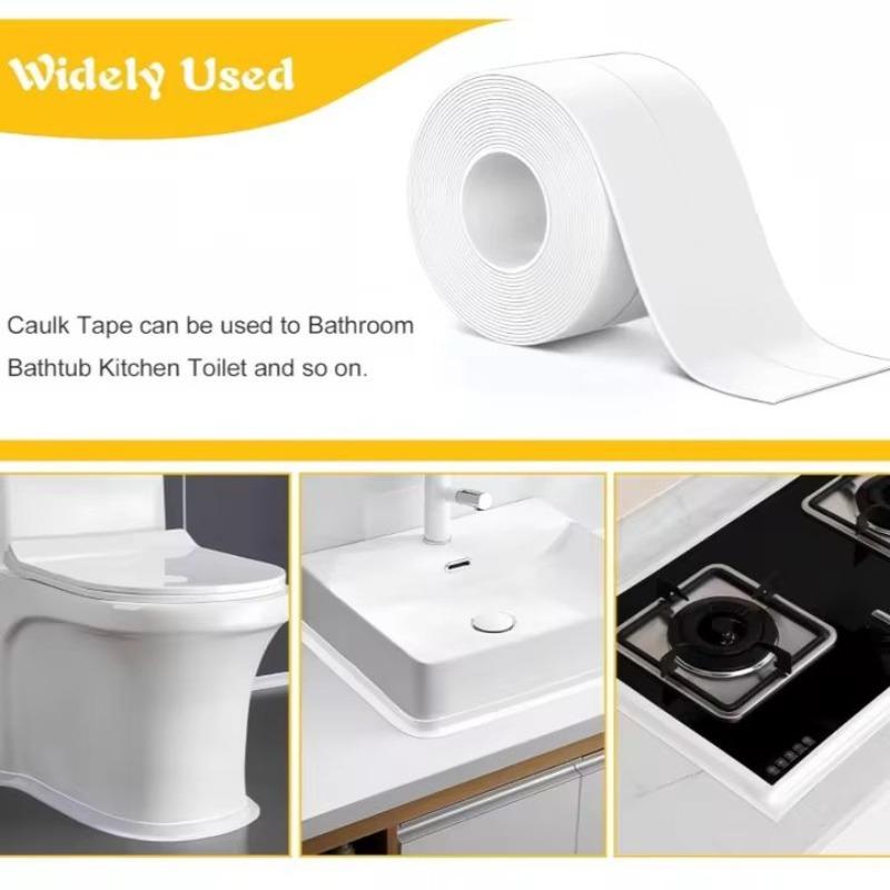 ПВХ Уплотнительная Лента Герметизирующая Лента Кухонная Герметизирующая Полоса Ванная Самоклеящаяся Герметик для Швов Душевой Плитки Защита от Плесени Ванна Столешница