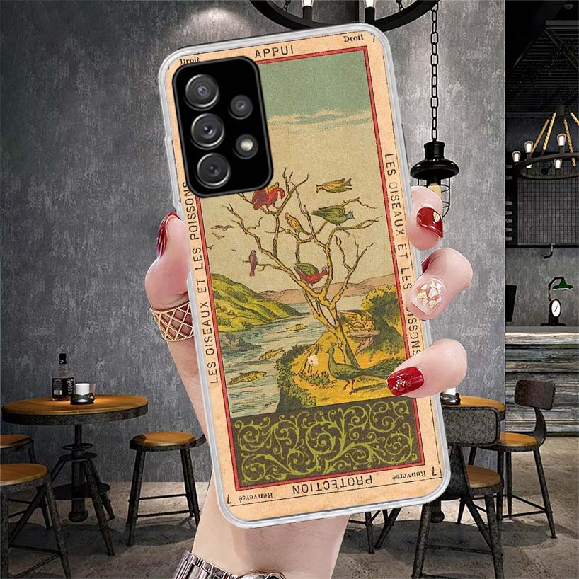 Таро Карта Чтение Искусство Мягкий Чехол Для Телефона Для Samsung Galaxy A12 A22 A32 A52 A72 A02S A51 A50S A71 A70 A31 A20S Note 20 Ultra S10