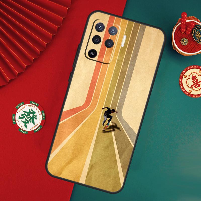 Cool Skate Case For Oppo A15 A17 A57 A6 A5 Pro A54 A74 A94 A16 A76 A96 A40 A60 A80 A18 A38 A58 A78 A98