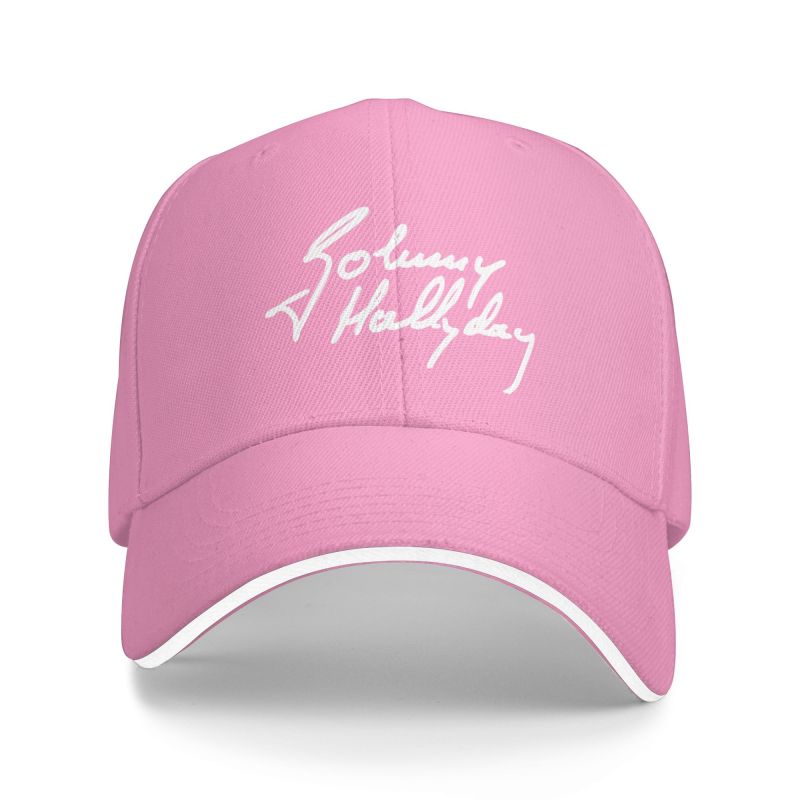 Custom French Rock Legend Johnny Hallyday Baseball Cap for Unisex Women Breathable Dad Hat Streetwear