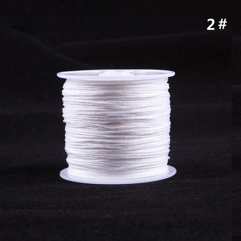 SHANGSHU 1 Roll 45mx0.88mm Nylon Cord Thread Chinese Knot Macrame Bracelet Braided Cord