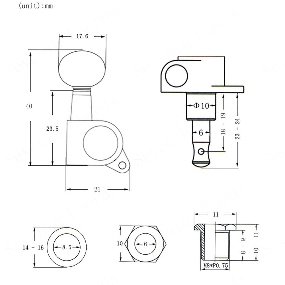 Струны, колки, аксессуары, кнопка для комплекта укулеле