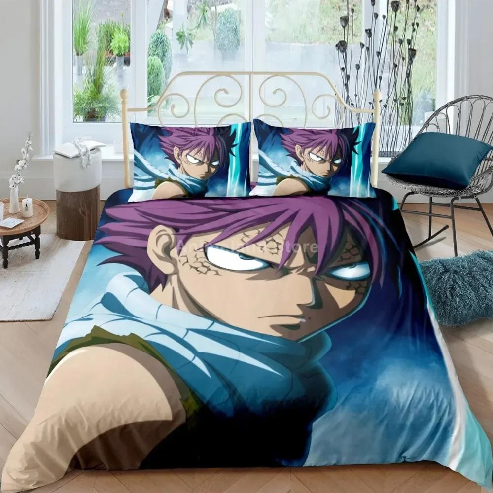 Fairy Tail Bedding Set Duvet Cover Quilt Duvet Cover Sets Home Decor Twin Single Queen King Size Fashion Gift Cartoon