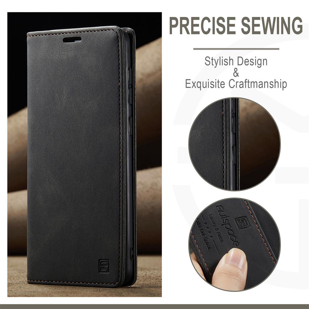 Premium Vintage Leather Wallet Case for Samsung Galaxy S25 - Flip Cover with Card Slots, Shockproof Retro Style (4 Colors)