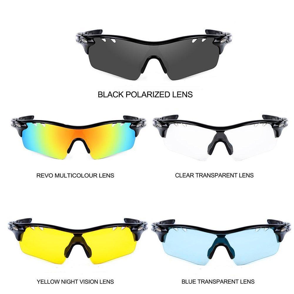 Спортивные поляризованные солнцезащитные очки UV400 UV Ultra 5 со сменными полными поляризованными линзами [VILISUN] Солнцезащитные очки, линзы, защита, легкие, линзы, набор,