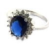 Sapphire 'Victorina' Silver Ring