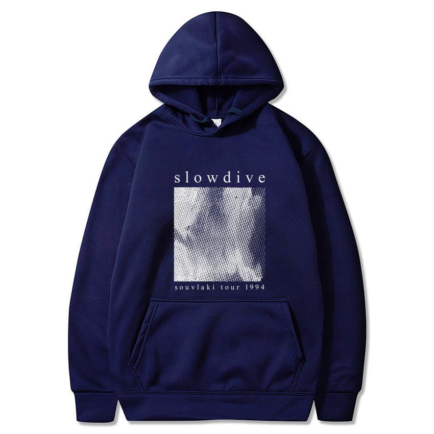 Осенне-зимняя мужская толстовка Slowdive Souvlaki Tour Классическая Удобная Флисовая Свитшот с длинным рукавом Модная