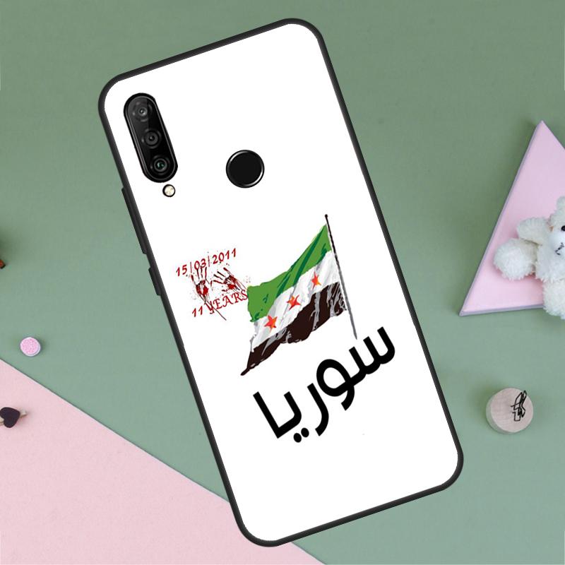 Syrian Revolution Flag For Huawei P30 P40 Lite P60 Pro Nova 7i 8i 11i 12i 12s 10 9 SE Y90 Y60 Y70 Y72 Y61 Y91 Case