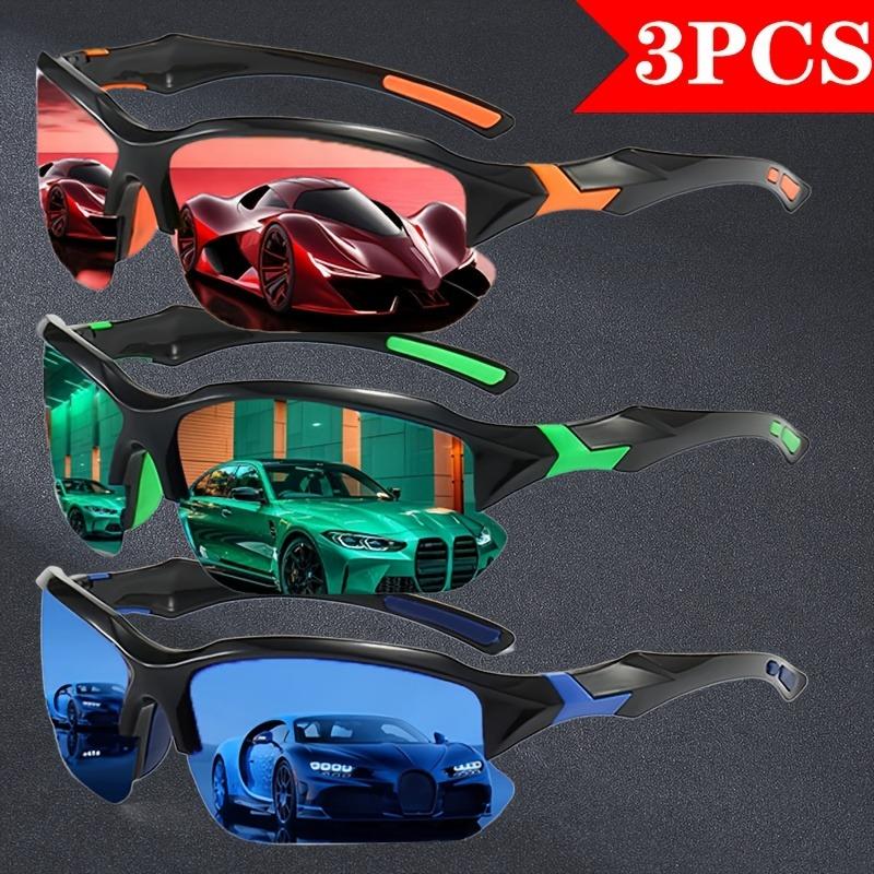 New Outdoor Sports Color Changing Mirror Day and Night Dual-use Men's and Women's Cycling Goggles Windproof and UV Resistant
