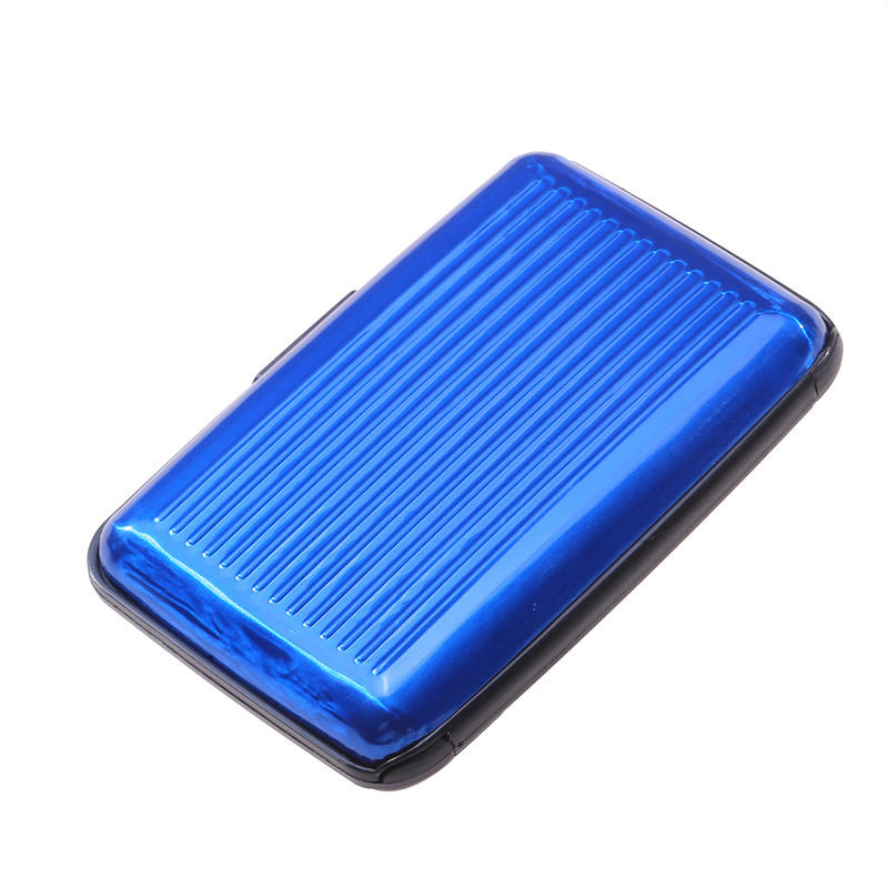 8 слотов RFID держатель для кредитных карт протектор алюминиевый металлический кошелек для кредитных карт держатель для визитных карточек для мужчин и женщин Подарочная коробка