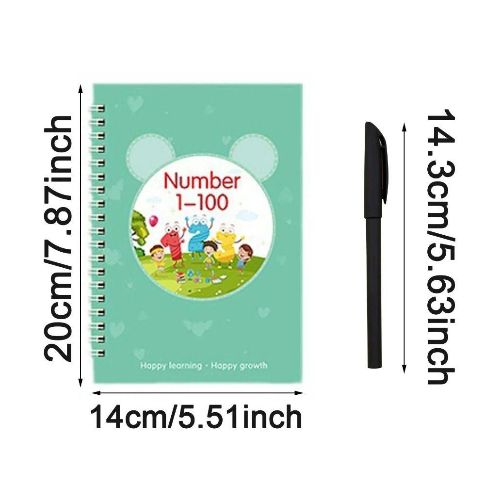 3D Children's Handwriting Book Reusable Writing Exercise Book  Primary School