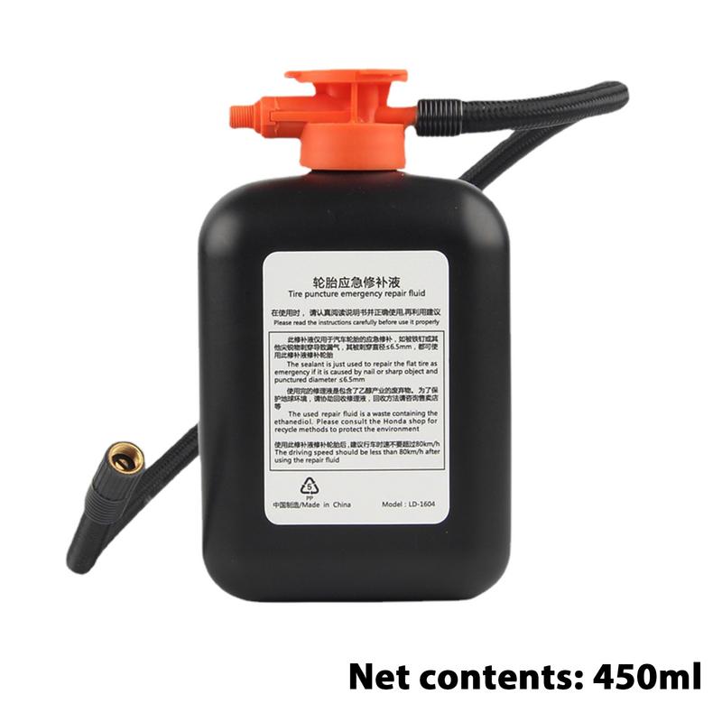 Tire Puncture Sealant Liquid Quick Fixing Tire Sealant Repair Fluid Professional Tire Repair Tool 450ml For Tubeless Tires Fit