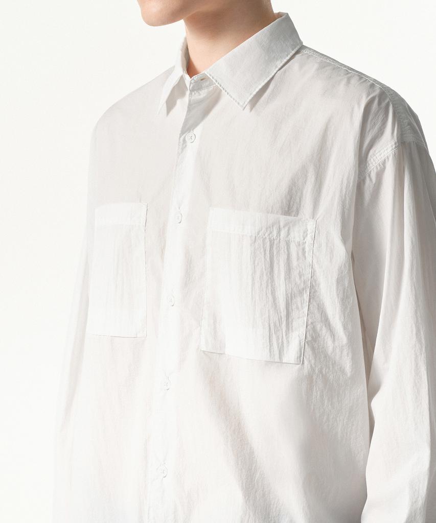 MUSINSA STANDARD [City Leisure] Lightweight Nylon Oversized Shirt [White]