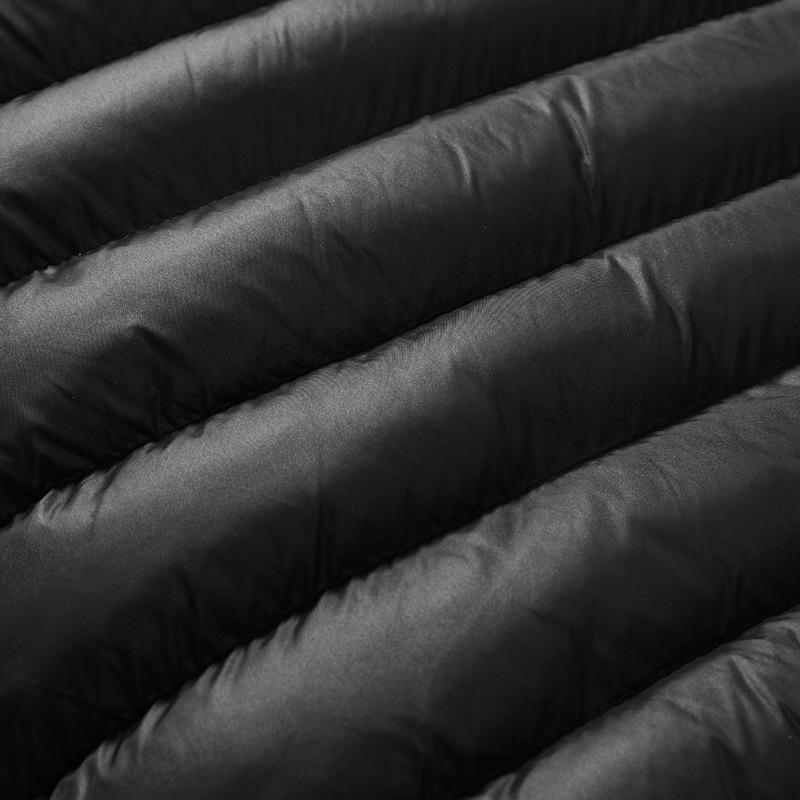 Stand-up Collar Cotton-padded Coat Zipper Autumn and Winter Solid Color Large Size Coat