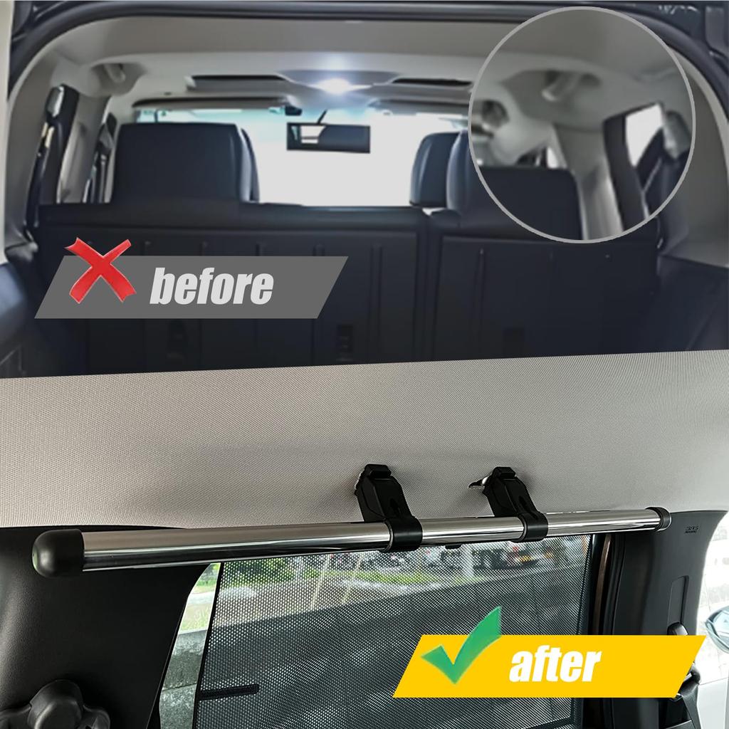 Jeyaic Car Storage Carrier Side Cross Ride and Right Compatible with Toyota Voxy 80 Serena C27 Series Bars, Bars, (Left Set) Noah, Series, Minivans,