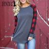 Women's Fashion Casual Autumn Winter Long Sleeve O-Neck Blouses & Shirts