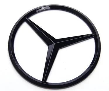 90mm ABS Chrome Black Logo Mercedes Emblem Rear Star Badge For Mercedes Benz W203 W206 W212 X253 W167 W166 W247 C E GLA GLC GLE AD2