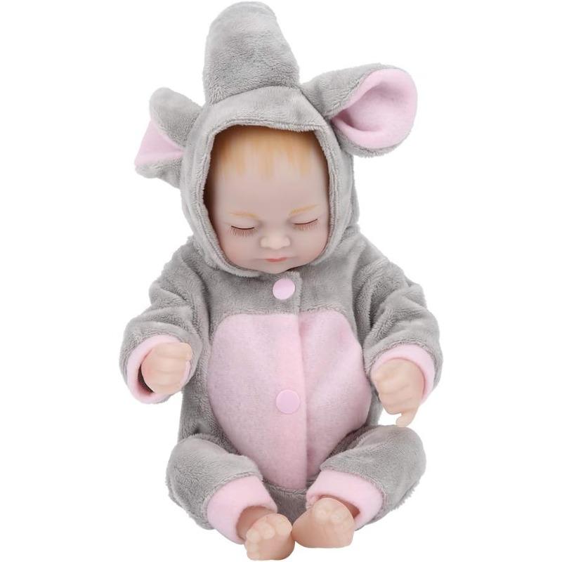 Мини-куклы реборн, мягкие силиконовые реалистичные закрывающие глаза, кукла в подарок для детей и взрослых