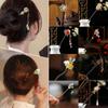 Vintage Flower Hairpin Flower Hairpin Fork Jewelry Accessories New Chinese Hair Stick  for Hanfu
