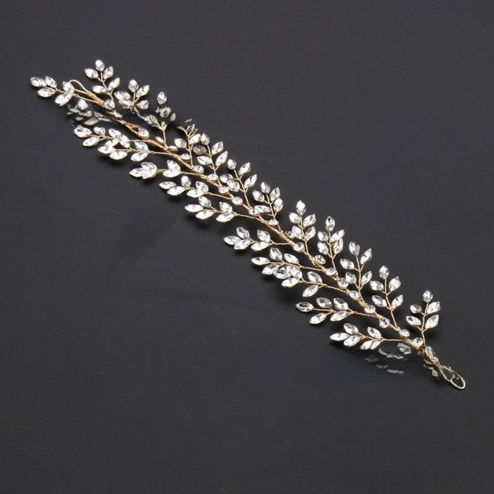 Стразы Фотография Повязка на голову Сверкающие Свадебные Аксессуары для волос Сладкий Головной убор невесты Женщины