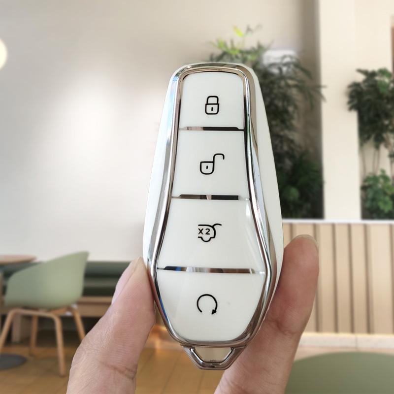 Подходит для чехла на ключ BYD Han Han EV Champion Edition - Специальный чехол для автомобиля с NFC-картой и пряжкой.