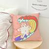 cute cartoon funny art surfing Mmuzik tiger cushion cover soft Pillow Case for Sofa Living Room Home Decor Protective Covers